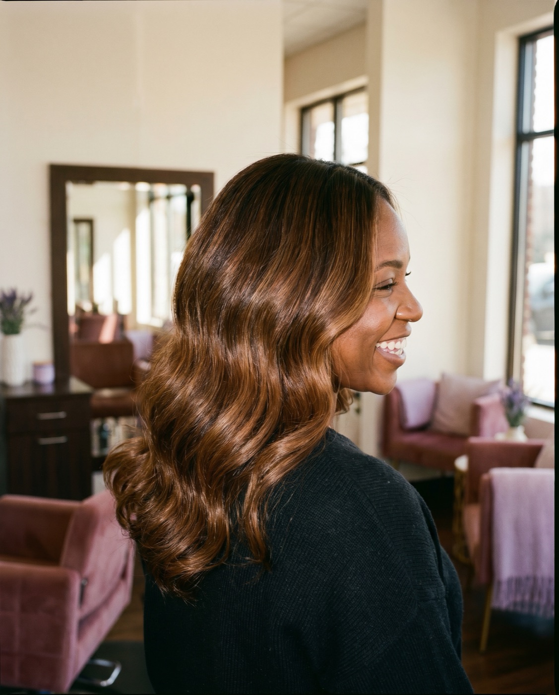 Dimensional balayage color result at MSL Salon Boutique